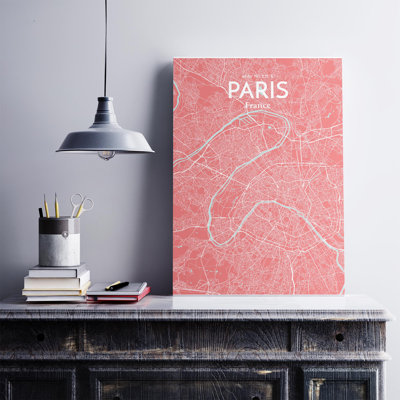 Carte de Paris, impression nautique
