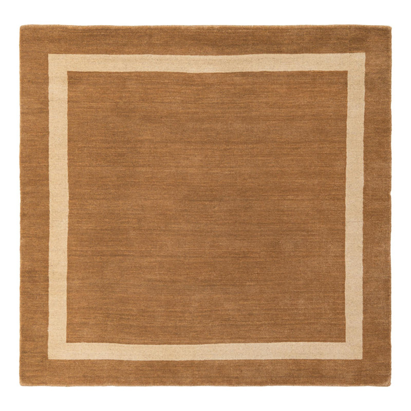 Tapis en laine naturel Jill Zarin Somerset, Carré 5 pi 1 po
