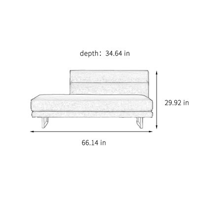 Chaise longue Flannelette