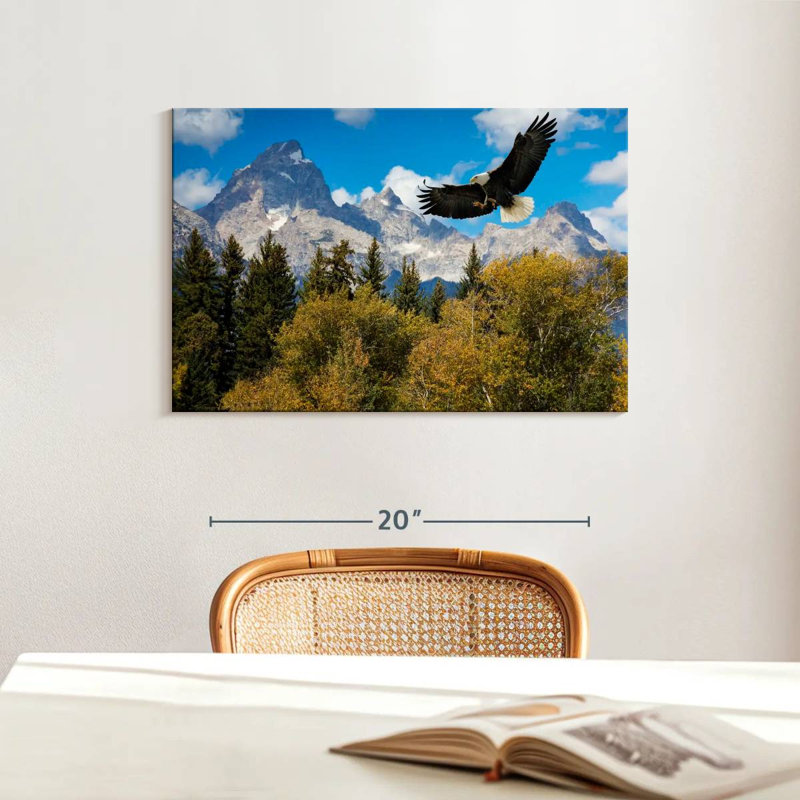 Grand Teton Eagle, 16" H x 24" W