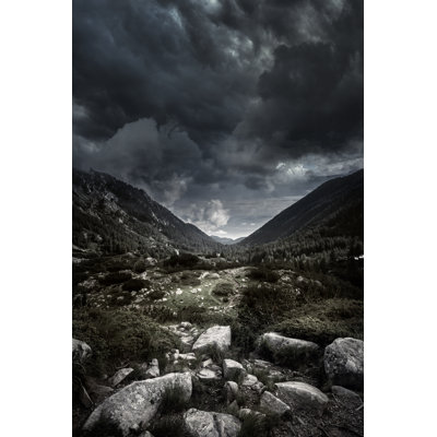 Mountains At Storm by Da-kuk - No Frame Print on Canvas