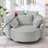 360° Swivel Chair Accent Barrel Chair-1510685234