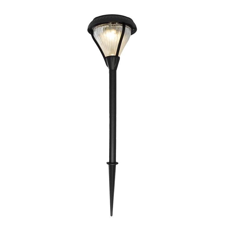 Premier Black Solar LED Pathway Lights Multipack with Weather-Resistant Frame