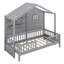 Darina Twin Size House Bed with Shelves-1879436658