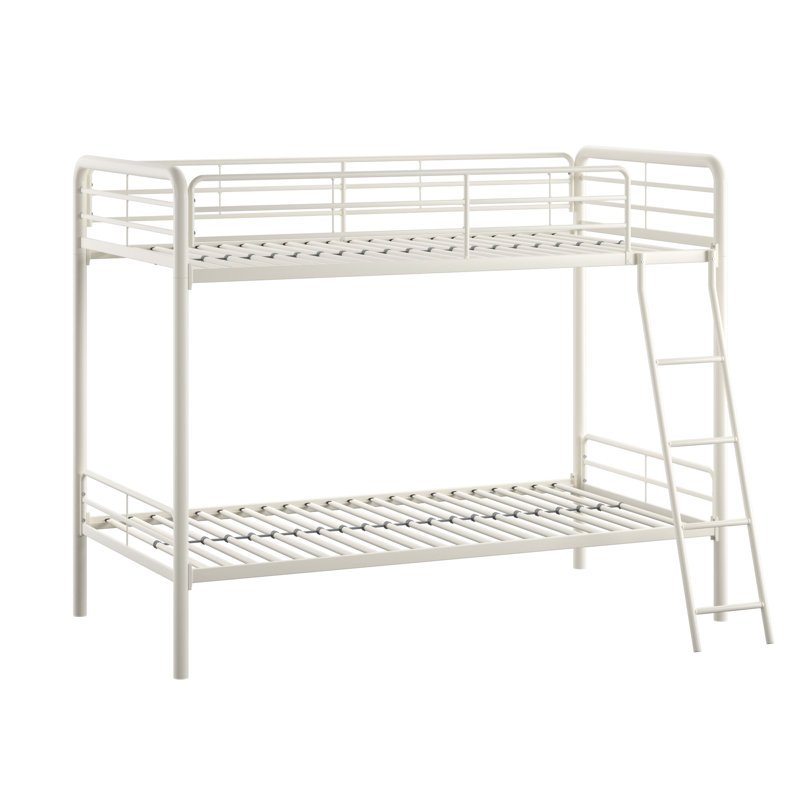 Inko Kids Twin Over Twin Bunk Bed, White
