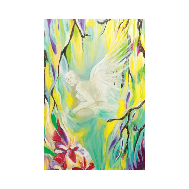 Angel De Cristal I by Gabriela Villarreal - Wrapped Canvas Painting, 66.04 cm H x 45.72 cm W x 3.175 cm D