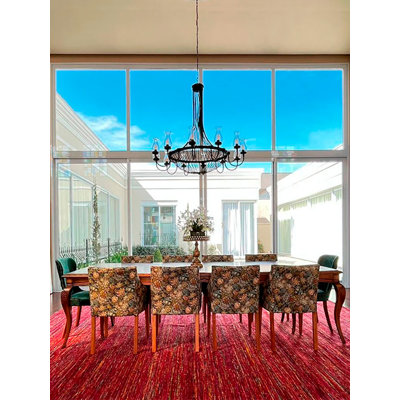 Holi Area Rug in Burnt Red