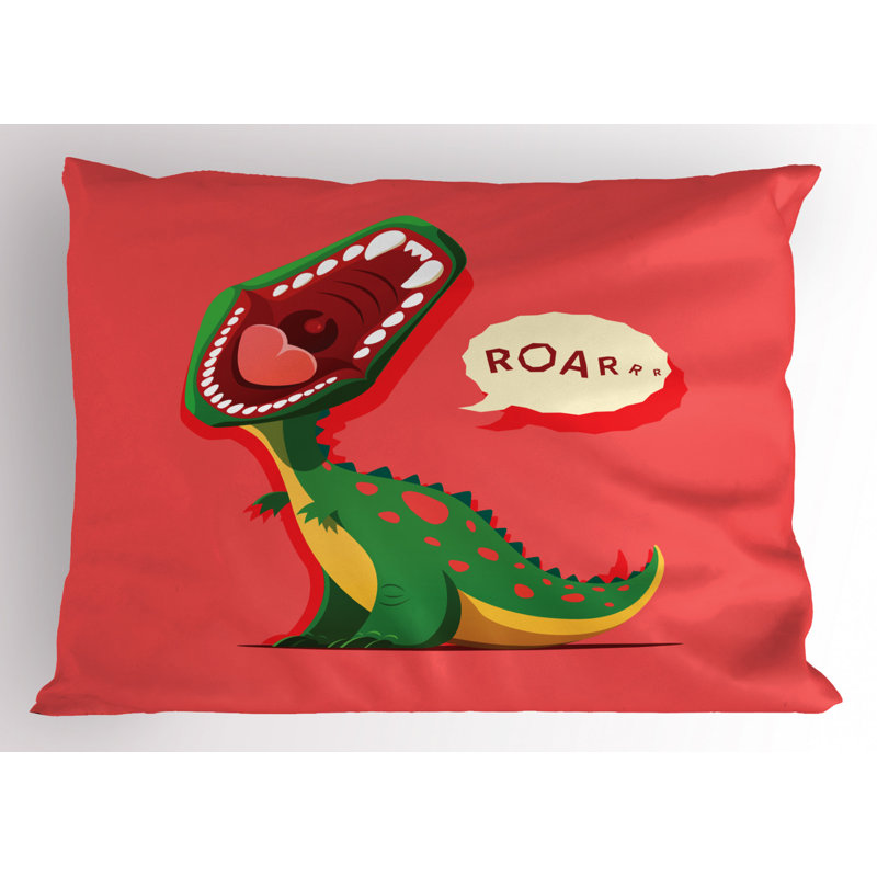 Dino Polyester Sham Set, Twin
