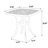 3 Piece Patio Furniture - Cast Aluminum, Rustproof 2 Chairs & 1 White Round Table For Balcony, Backyard Classical Design, Convenient Assembly Steps Outdoor In Style Garden, Balcony Simple Required