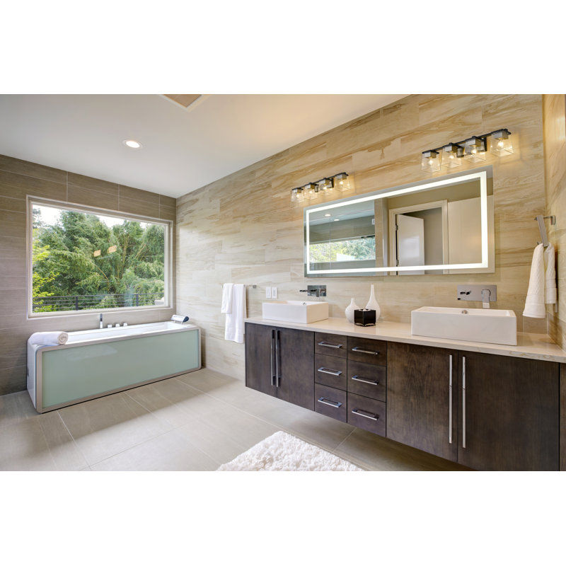 Braydon 4 - Light Dimmable Vanity Light, Brushed Nickel