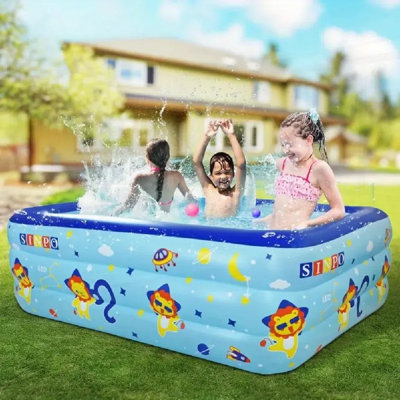 Inflatable Pool For 70"X20" PVC Thickened Swimming Pool For Summer Garden And Outdoor Backyard Water Parties