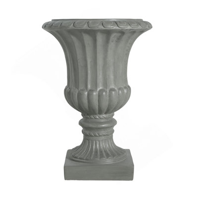 Urne de jardin pour l'extérieur, gris
