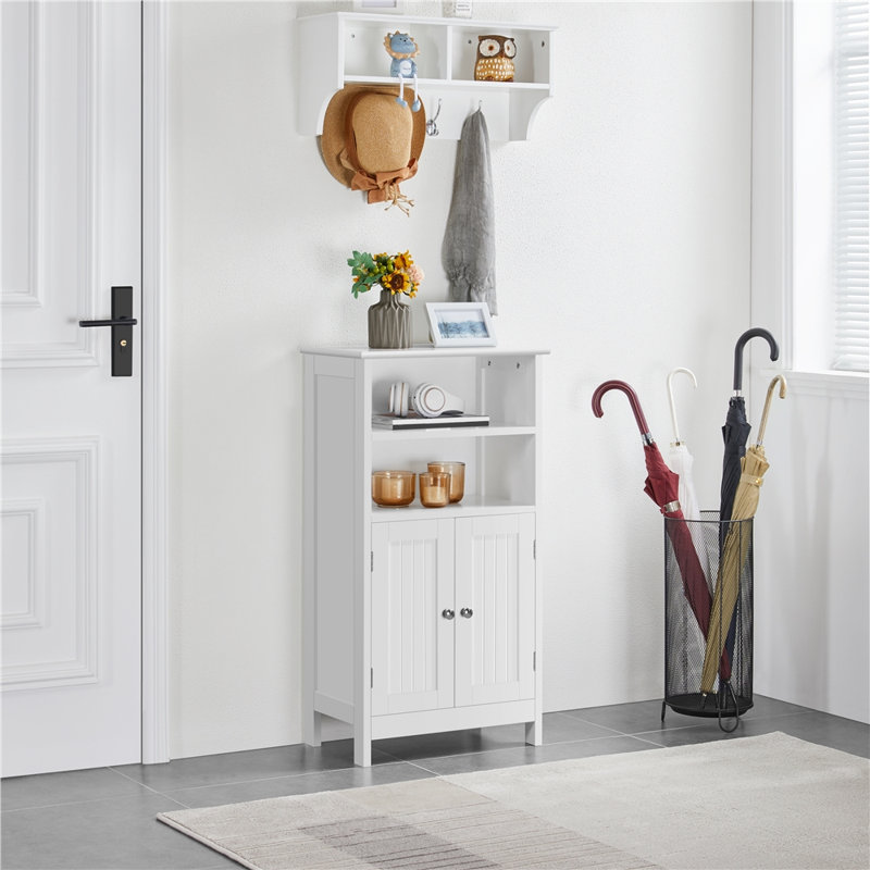 Temma  36.5'' H  Free-Standing Bathroom Cabinet, White