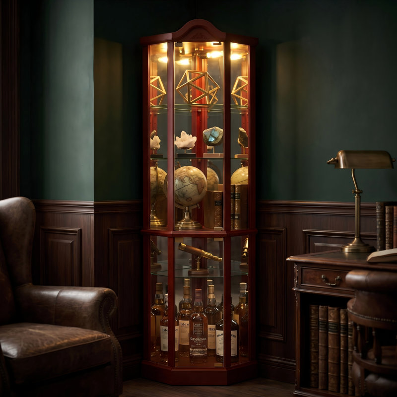 Vitrine de coin Cherry, Cerisier
