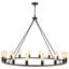 16 - Light 31 inch  Modern Farmhouse Dimmable Wagon Wheel Chandelier for Living Room, Foyer, Entryway-93350502