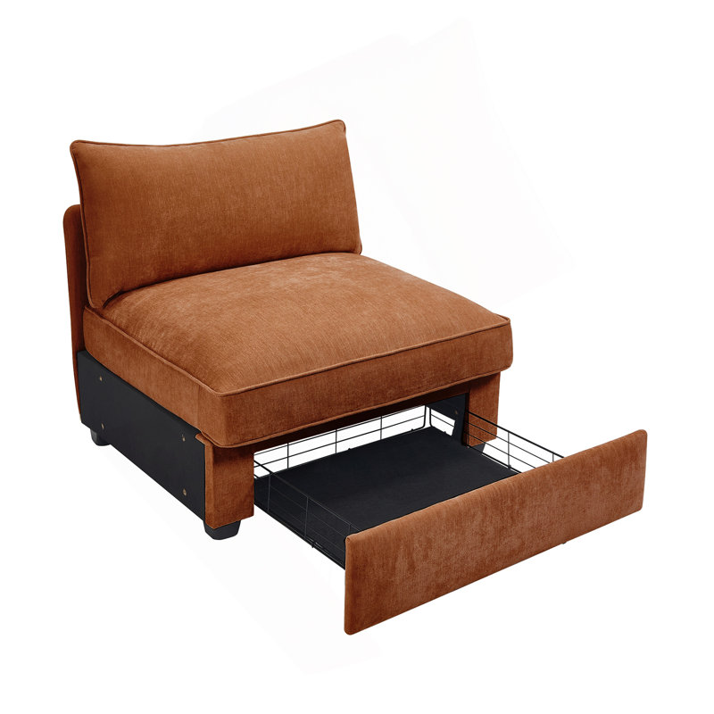 Velours de canapé sans accoudoirs, H 33,86 po x l 34,25 po x P 19,2 po, Vert
