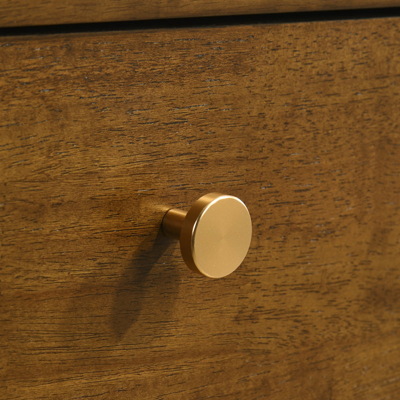 Commode à 4 tiroirs avec cadre en bois d'hévéa rond Roundwood Furniture Eldren