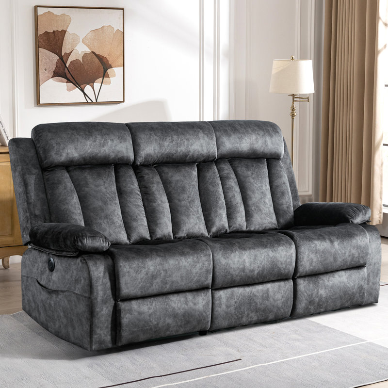 Canapé inclinable électrique Gerrilyn, Gris