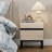 3-Piece Bedroom Furniture Set, Queen Size Bed Frame And 2 Nightstand With 4 Drawe For Bedroom-664611537