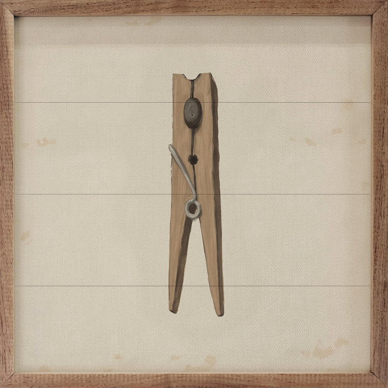 Clothespin, 4" H x 4" W
