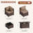 Caradog Wicker 6 - Person Patio Conversation Sets with Cushions, Coffee Table and 44" Fire Pit Table-902256871