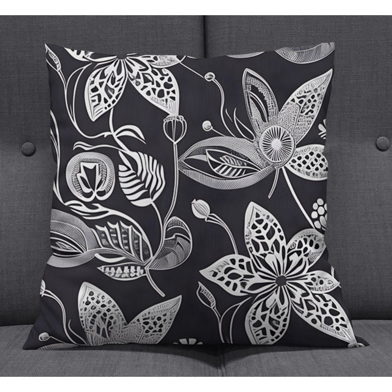 Throw Pillow, 16"H x 16"W, Pillow Cover Only - No Insert