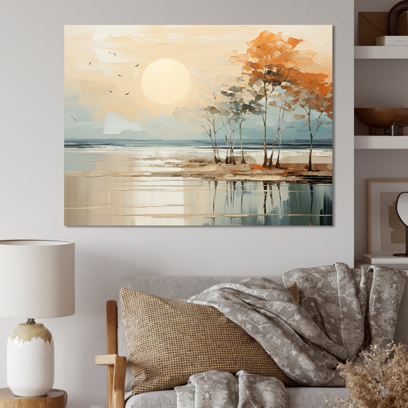 Minimalisme voilier Rhythms II - Bateau à voile, art mural, 30" H x 40" W, Toile tendue