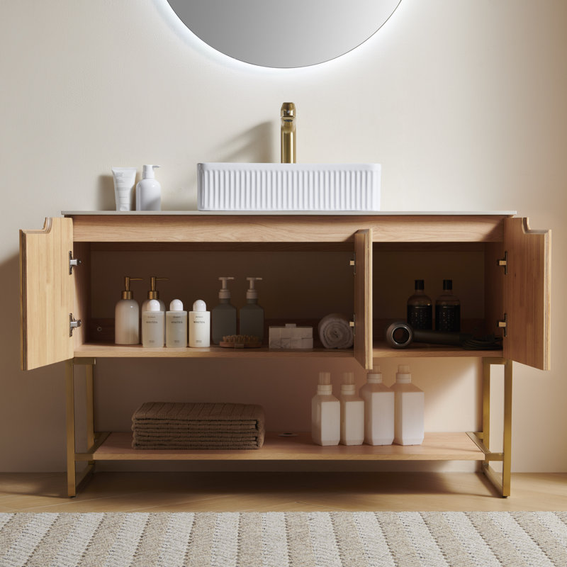 Ensemble de meuble-lavabo et de meuble-lavabo autoportant Tulio