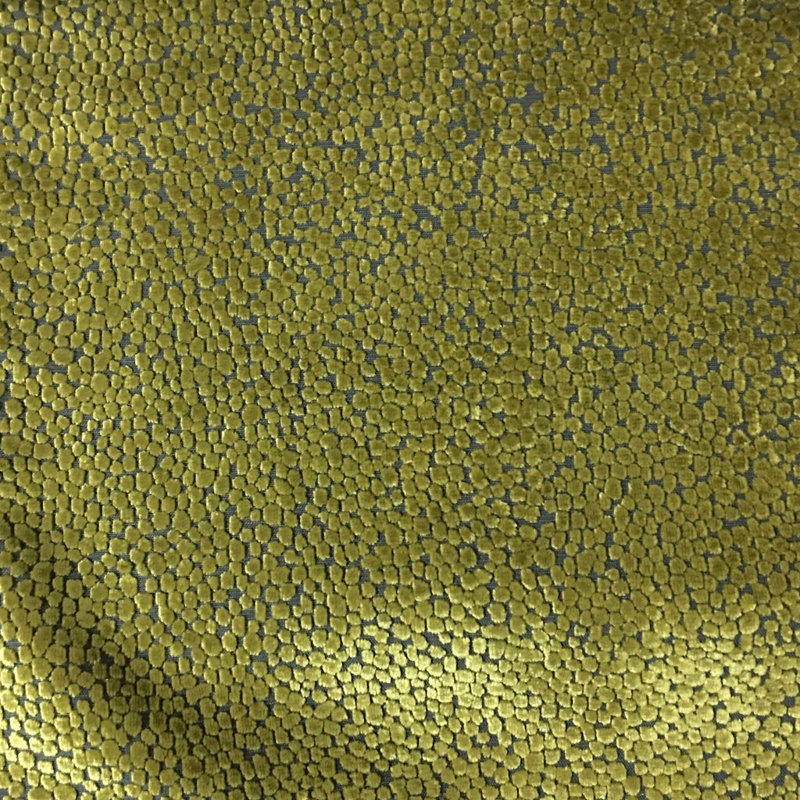 Tuscany-Florence Dots Burnout Velvet Fabric, Palm