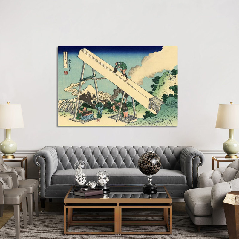 The Fuji From The Mountains Of Totomi by Katsushika Hokusai - Wrapped Canvas Painting, 152.5 cm H x 101.5 cm W