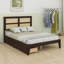 Structure de lit double avec tête de lit en rotin naturel, cadre de lit plateforme en bois avec 2 tiroirs, rangement spacieux sous le lit-1902143729
