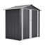 Remise de rangement extérieure en métal 6 x 4 pi avec porte verrouillable imperméable pour la cour