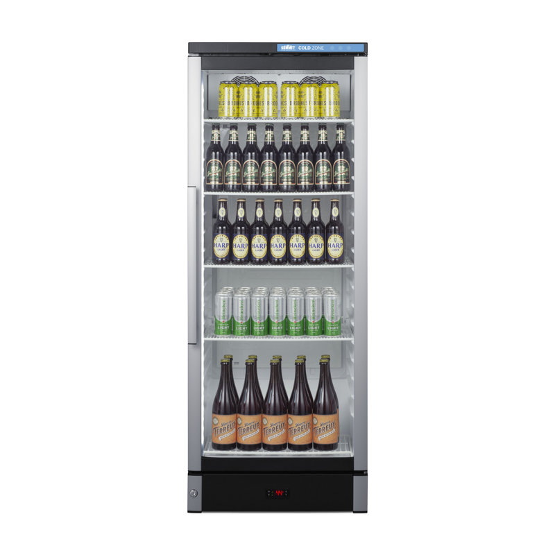 Summit Appliance 23.38'' W Freestanding 308 Cans (12 oz.) 9.9 Cubic Feet Beverage Cooler with Glass Door