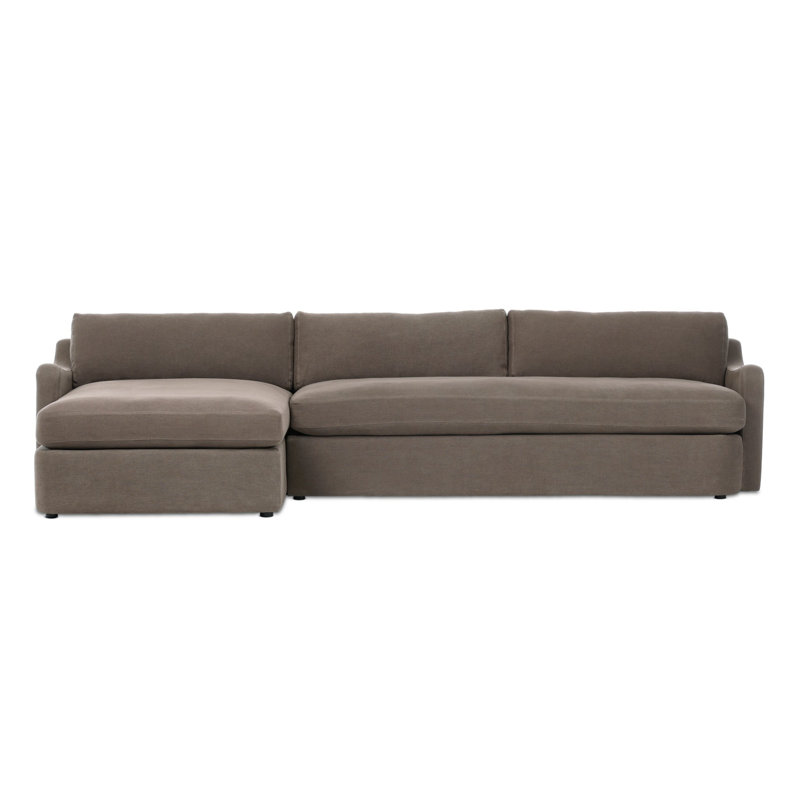 Aurelia 2-Piece Sectional, Left Hand Facing, Boatway Coffee Linen