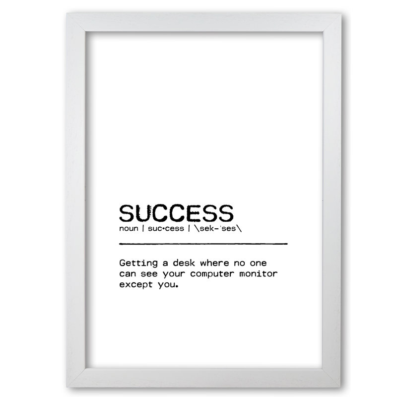 Success Desk - Print, Wrapped Canvas, 42cm H x 29.7cm W x 4cm D