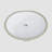 Go Peak Track 14.38 " Ceramic Oval Bathroom Sink and Overflow Hole