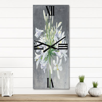 Flower Cleome Splash I - Horloge murale traditionnelle