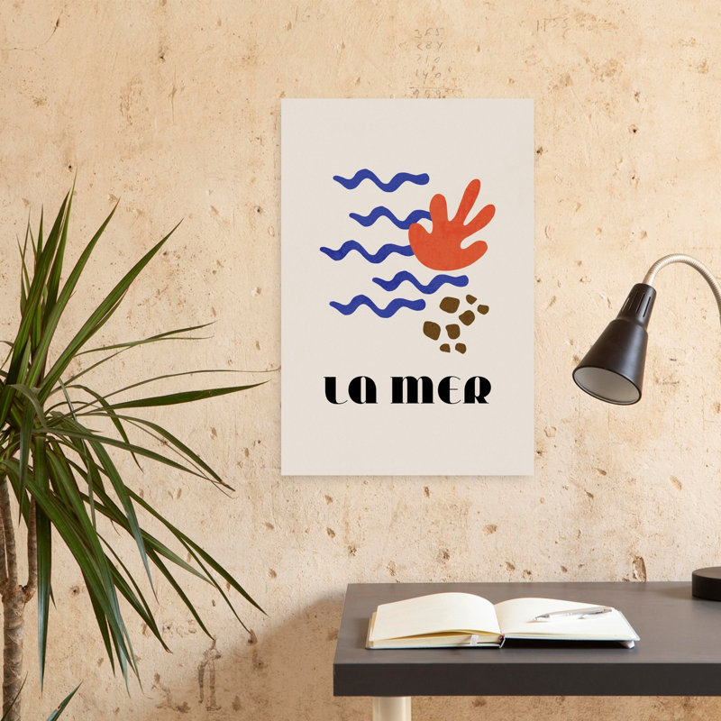 La Mer Marine Abstract by Dirkie Nell - Wrapped Canvas Print, 60.96 cm H x 40.64 cm W