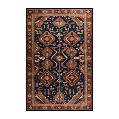 Tapis brun lavable à la machine