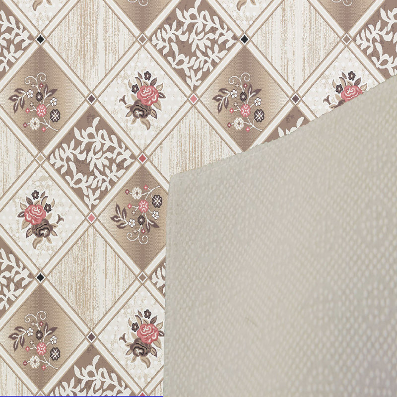 Stylish Woven Carpet, 100% Polyester, Pile Height: 0.3 in | Antibacterial & Non-Slip Underside, 3D Digital Printing | Machine Washable, Perfect for Home Décor, Living Room & Bedroom Use