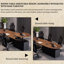 Bureau de direction de 118,11 pouces | Rangement luxueux à double armoire et design minimaliste-396883678
