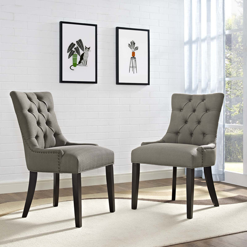Regent Fabric Dining Chair, Granite