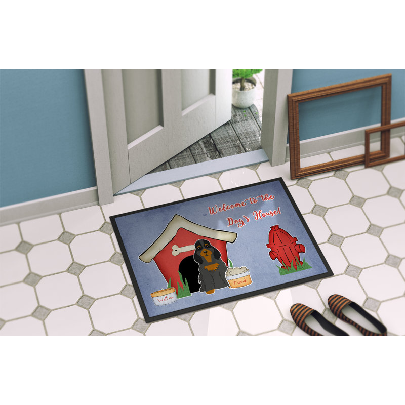 Tapis d'extérieur Christann Dog House, Rectangle 1 pi 6 po x 2 pi 3 po
