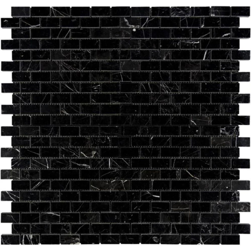 1" x 2" Marble Brick Joint Mosaic Wall & Floor Tile