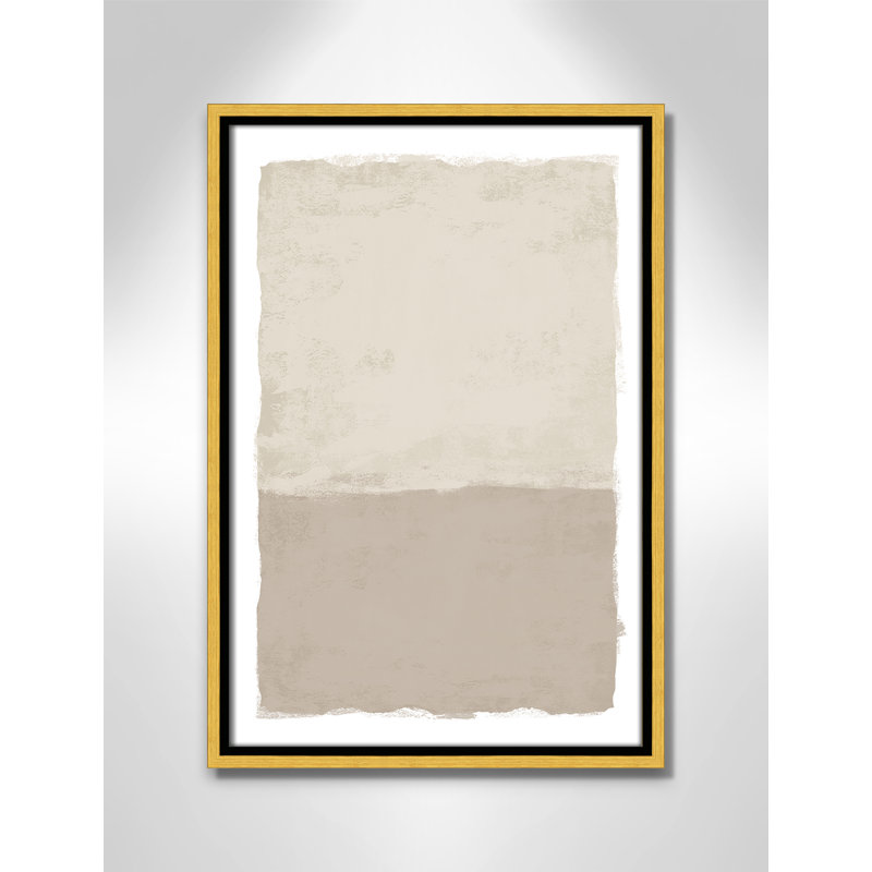 «Silent Sands II» par Natalie Carpentieri, 13.5' W x 19.5' H, Flotteur doré