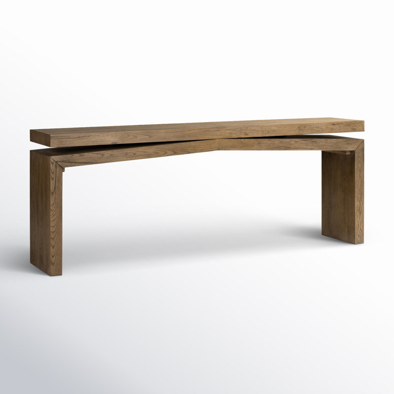 Matthes Solid Wood Console Table, Rustic Gray, 30.75" H x 78.75" W x 15" D
