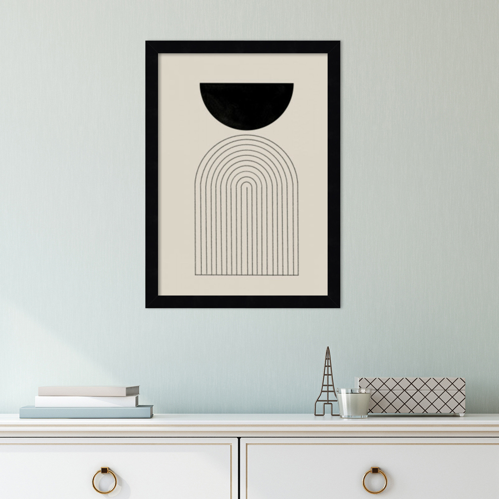 BaB No 1 by The MIUUS STUDIO, 21" H x 15" W x 1" D, Black