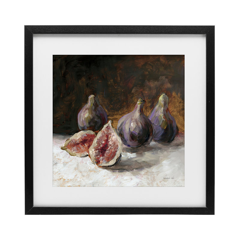 «Rustic Fig Still Life», reproduction encadrée sous verre, conception de Danhui Nai, 13 x 13