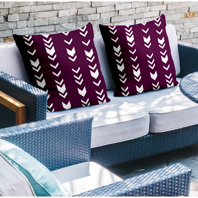  Coussin intérieur / extérieur, L 19 po x H 19 po, Mauve