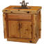 Meuble-lavabo en rondins de cèdre Fireside Lodge-802551623-802551619